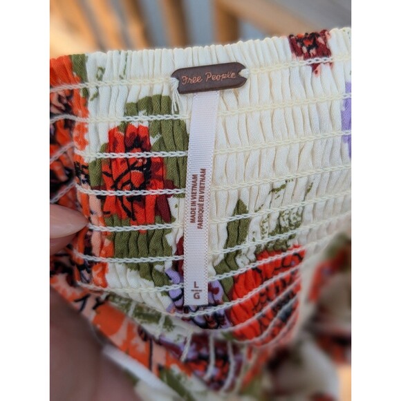 Free People Dress Fit & Flare Spring Summer Floral Boho Large Festival - Picture 7 of 8